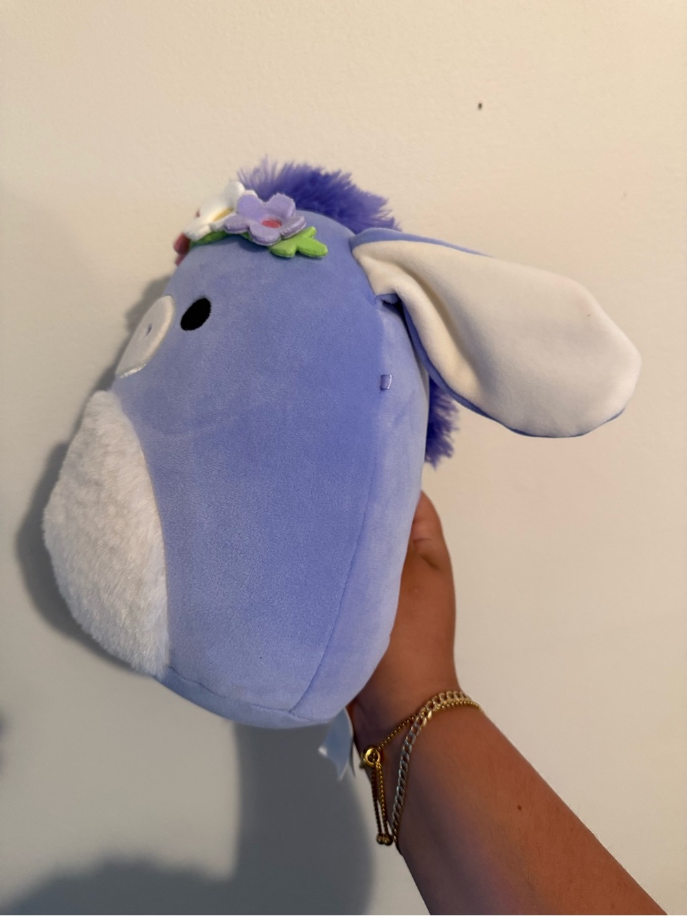 Squishmallows 8” Purple Donkey Pony Flower Crown Plush Stuffed Animal - Picture 4 of 8